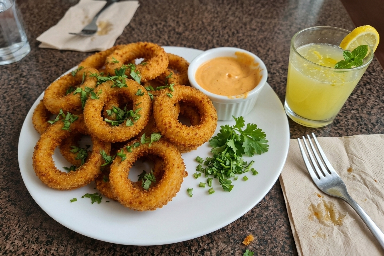 Air fryer onion rings