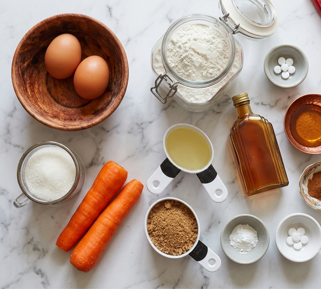 Carrot muffin batter in colorful silicone cups arranged inside an air fryer basket