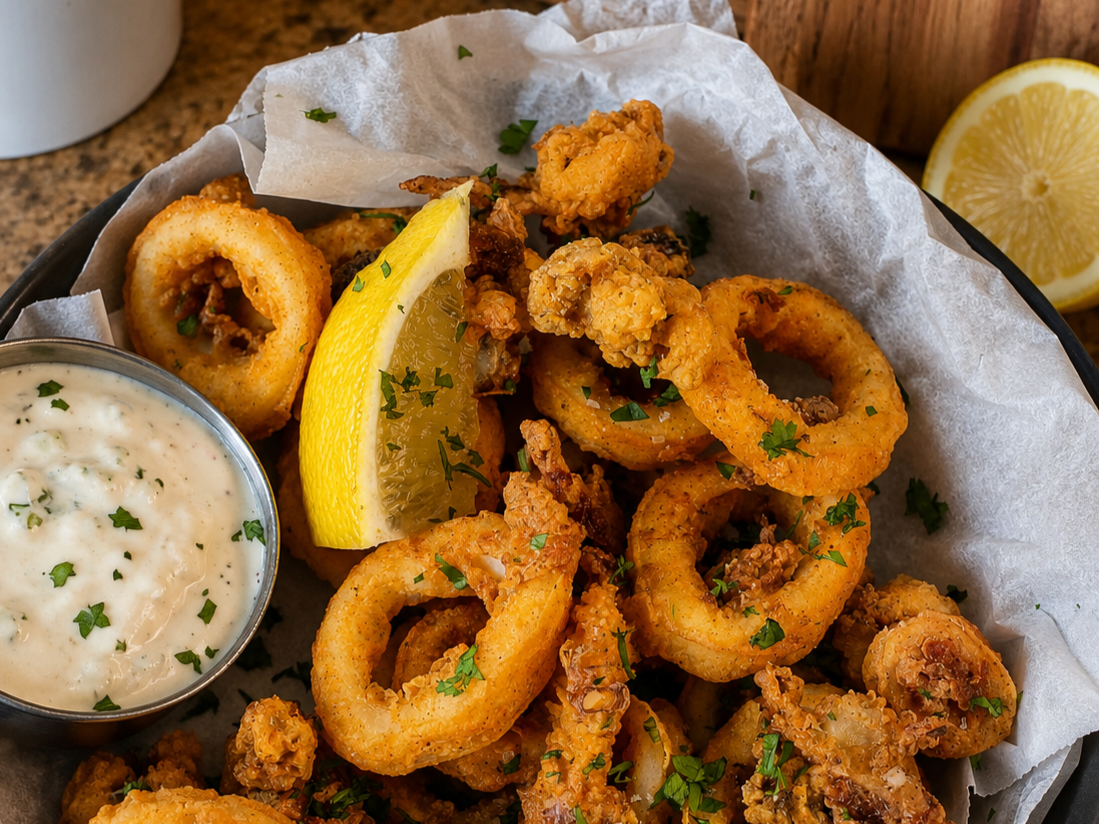 Air fryer calamari
