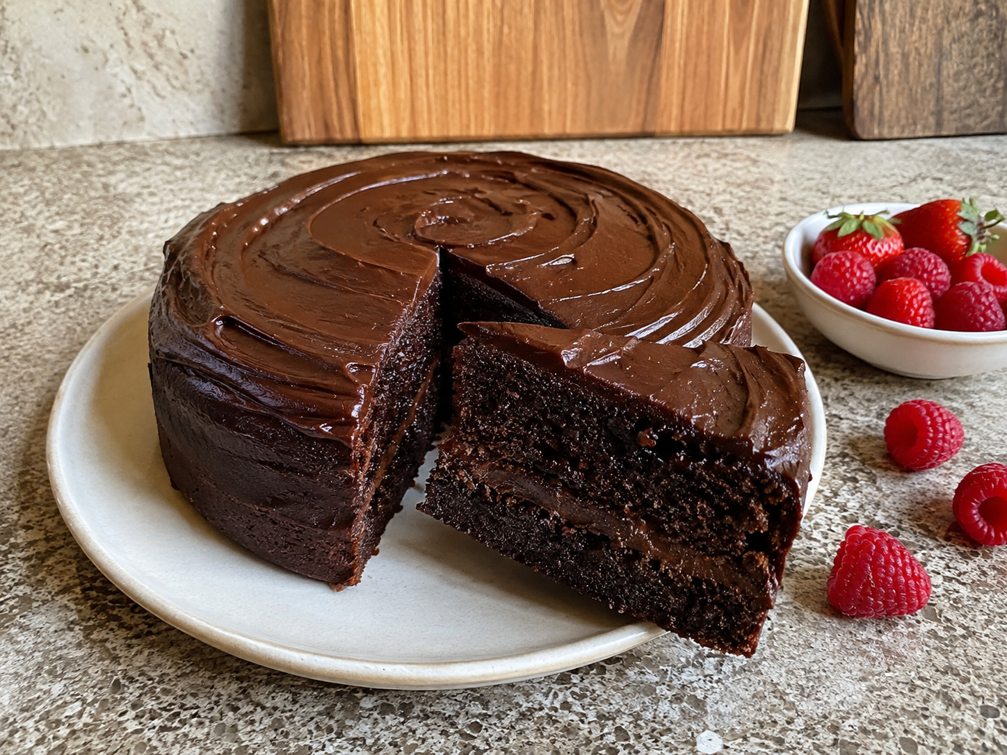 Air fryer chocolate cake