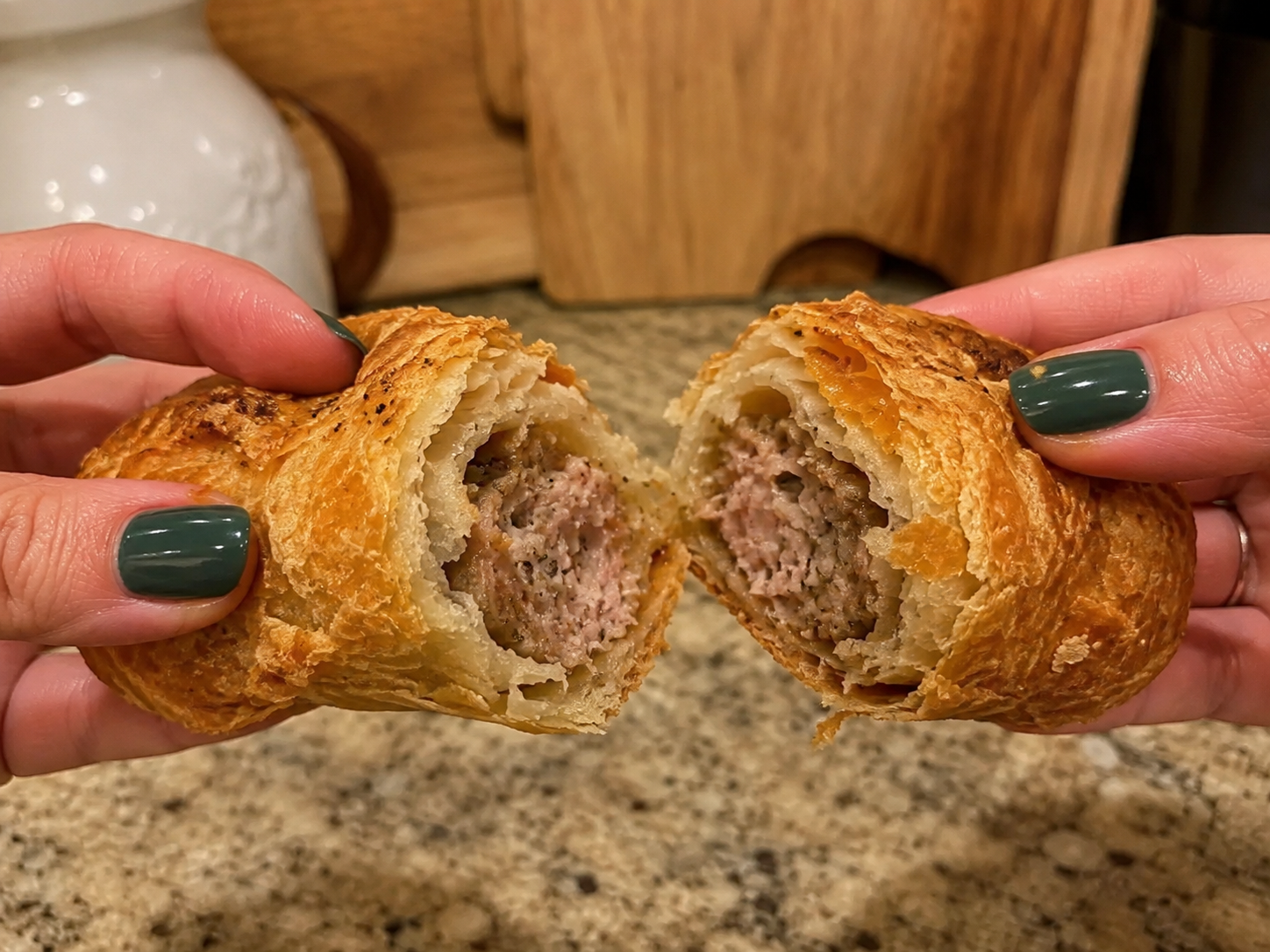 Air fryer sausage rolls